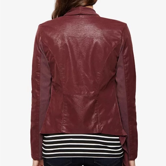 Blank NYC Mixed Media Dove Gray Drape Jacket in Size M maternity - Picture 12 of 12